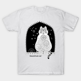 Steampunk style cat T-Shirt